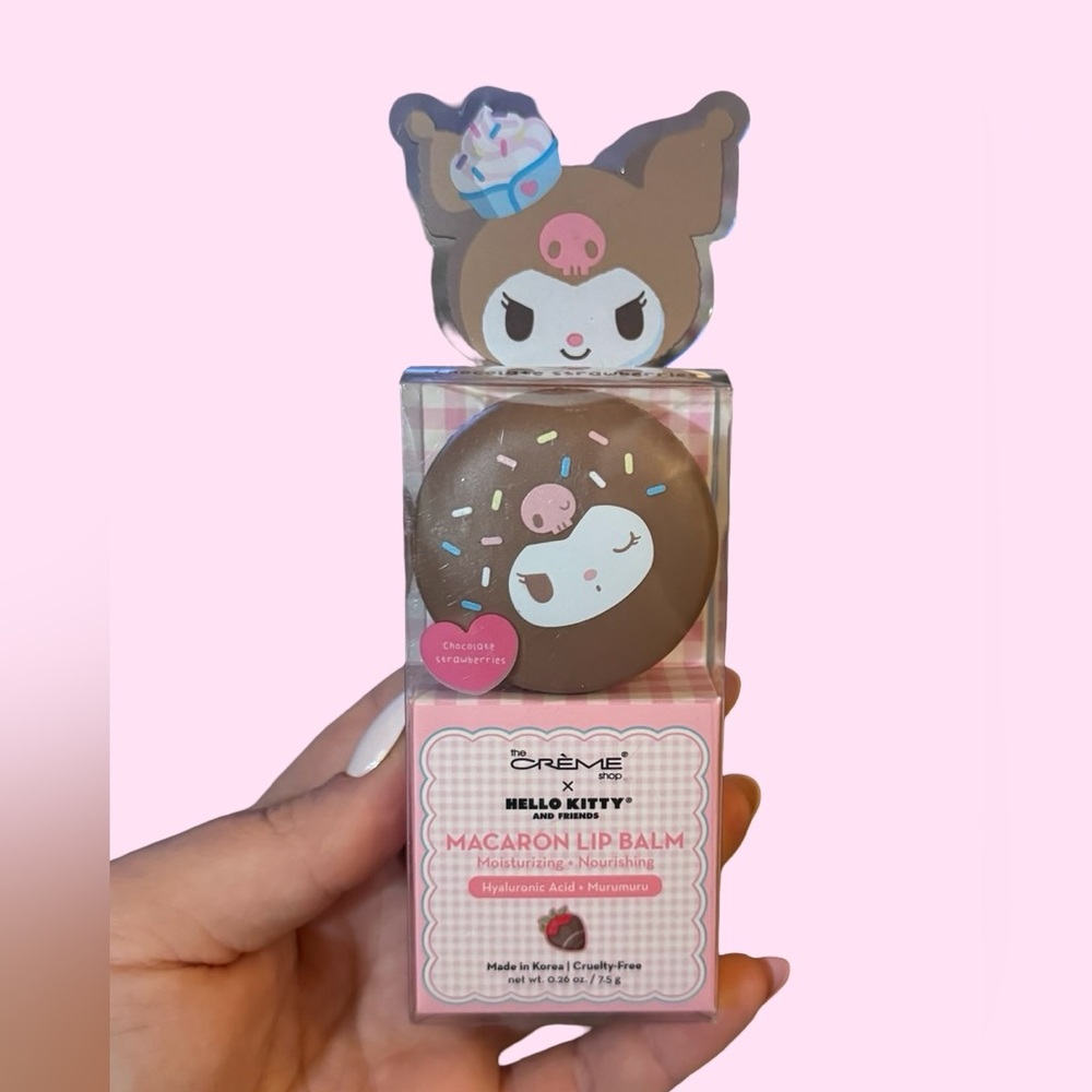The Crème X Hello Kitty And Friends Macaron Lip Balm Hyaluronic Acid & Murumuru